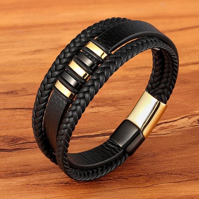 Men’s Genuine Leather Bracelet - BXXG1332 / 23cm