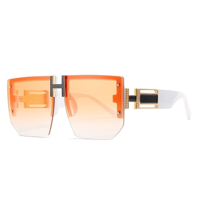 Rimless Sunglasses - Creamsicle