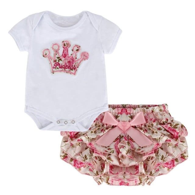 Two-Piece Baby Girl Ruffle Set - Princess / 6-12M