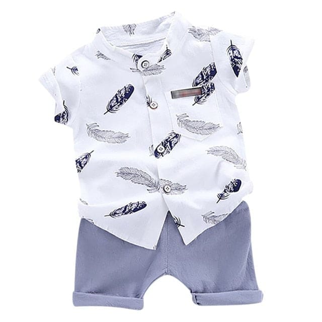 Two-Piece Toddler Short Set - W / 3T