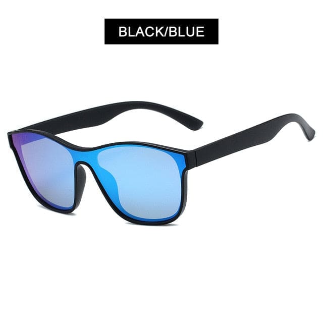 Unisex Polarized Sunglasses - Black Blue / Polarized