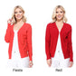 WOMEN'S V-NECK BUTTON DOWN KNIT CARDIGAN SWEATER