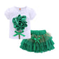 3D Tutu Skirt Sets - Green / 18-24M