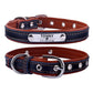 Adjustable personalized dog collar - Brown / M 11in-14in