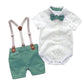 Baby Boy Gentleman Shorts Set - Green / 12M