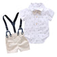 Baby Boy Gentleman Shorts Set - White / 12M
