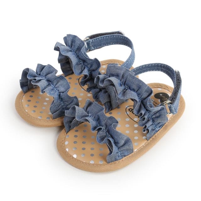 Baby Girl Ruffle Soft Sole Shoes - B / 0-6 Months