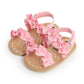 Baby Girl Ruffle Soft Sole Shoes - D / 0-6 Months