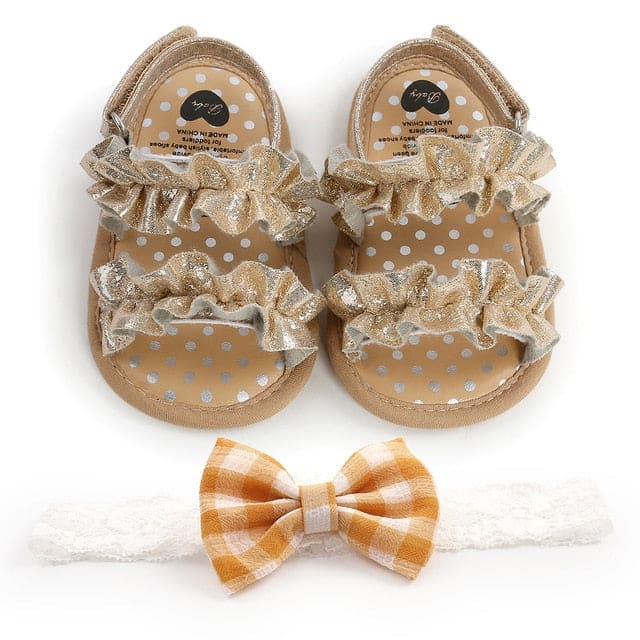 Baby Girl Ruffle Soft Sole Shoes - I / 0-6 Months