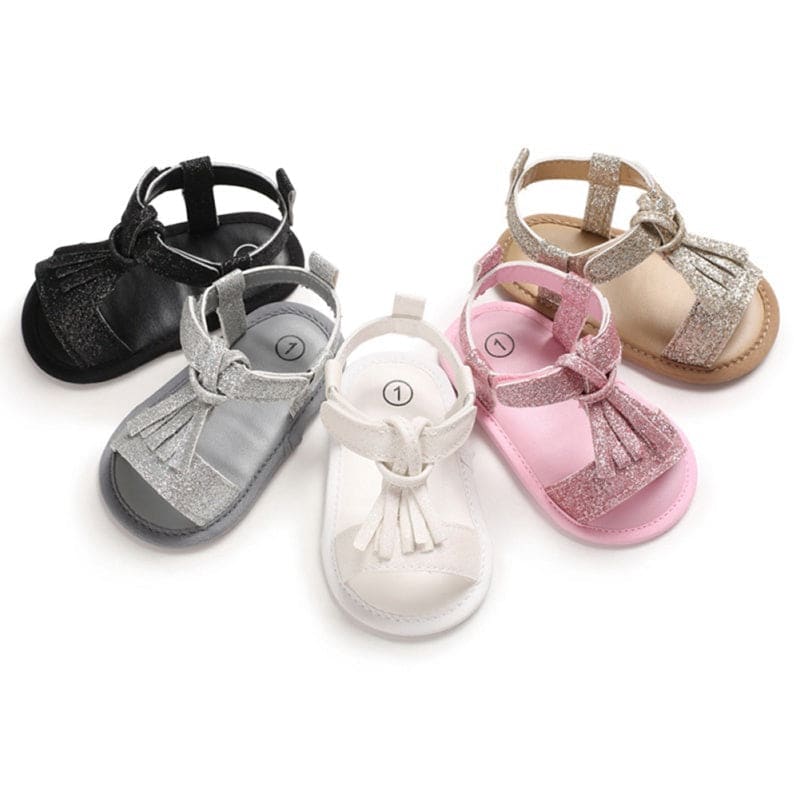 Baby Girls Soft Sole Tassel Sandals