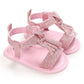 Baby Girls Soft Sole Tassel Sandals - Pink / 0-6 Months / 