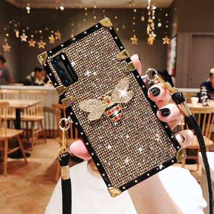 Bling Lanyard Phone Case - For Galaxy S8 Plus / Gold