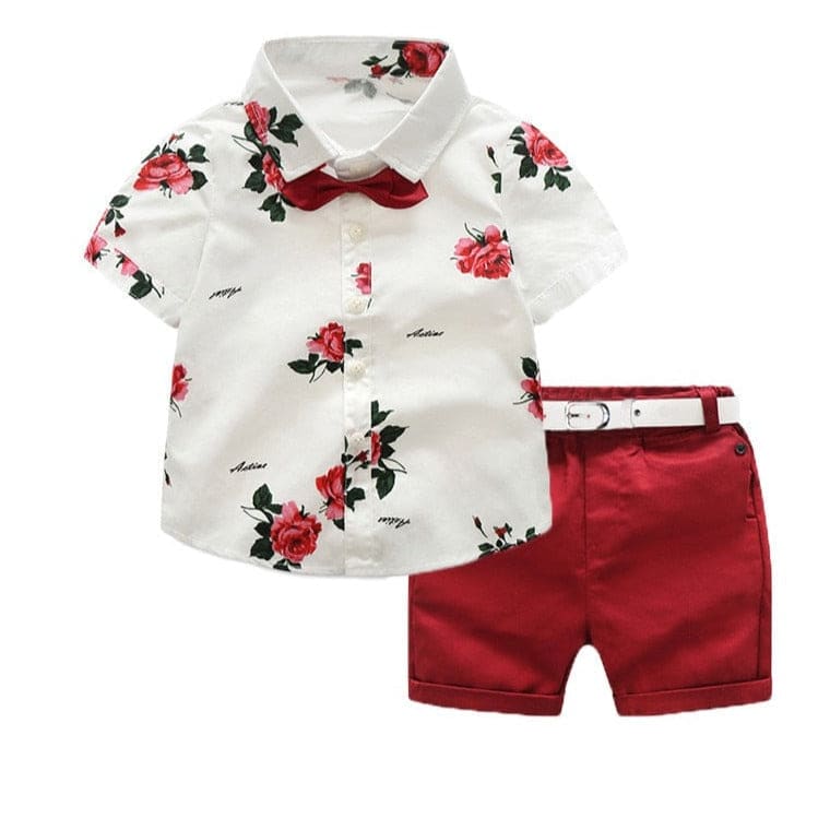 Boys Bow Tie Two-Piece Summer Sets
