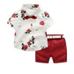 Boys Bow Tie Two-Piece Summer Sets - A / 2T