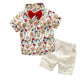 Boys Bow Tie Two-Piece Summer Sets - B / 2T