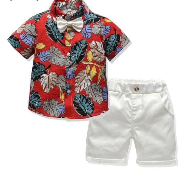 Boys Bow Tie Two-Piece Summer Sets - G / 2T