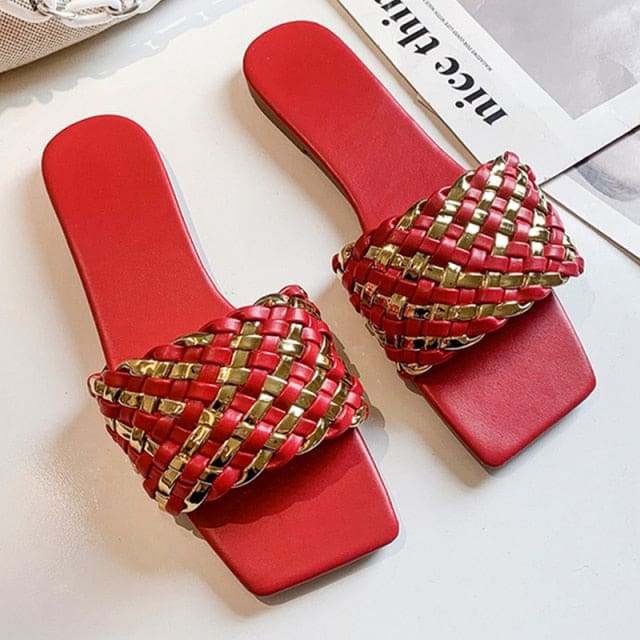 Braided and Chain Slides - 2-Red / 36