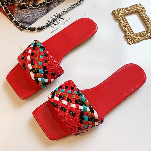 Braided and Chain Slides - 3-Red / 40