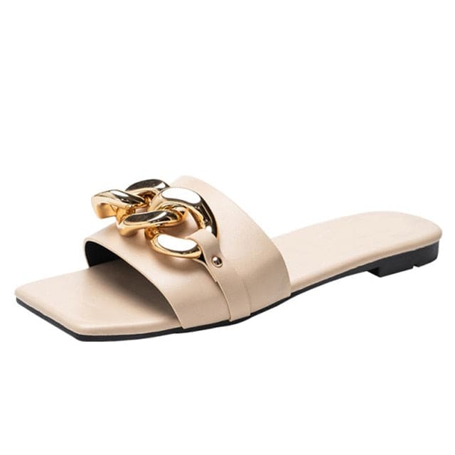 Braided and Chain Slides - chain Apricot / 40