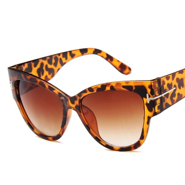 Cat Eye Sun Glasses - Leopard / Other