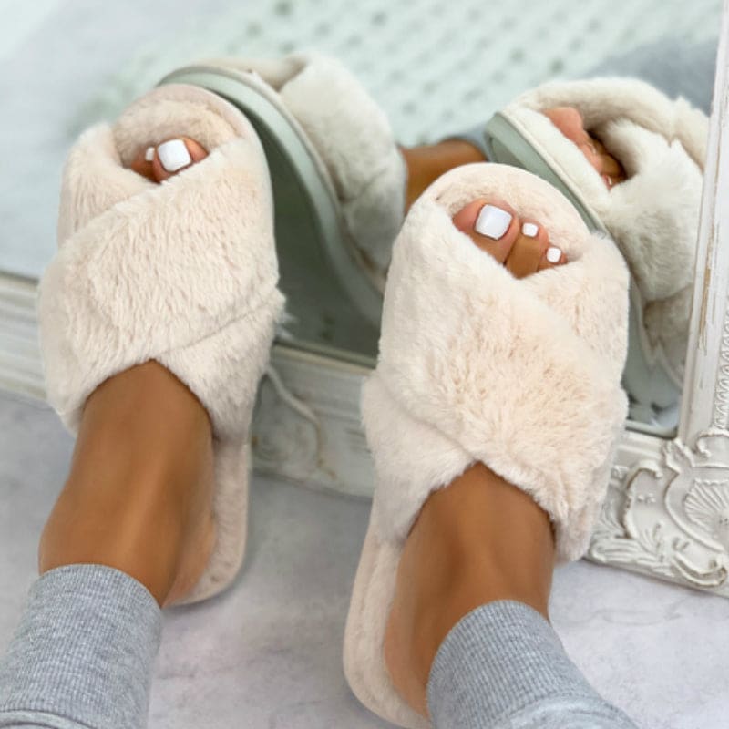 Cozy Faux Fur Indoor Slippers