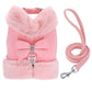 Fashionable Glam Dog Harness - Pink / XS