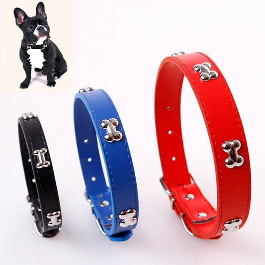 Faux Leather Dog Collars