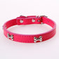 Faux Leather Dog Collars - Rose / L