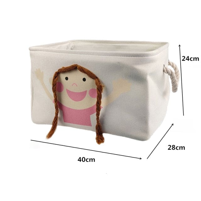 Foldable Toy Storage/Laundry Baskets - 21402 girl