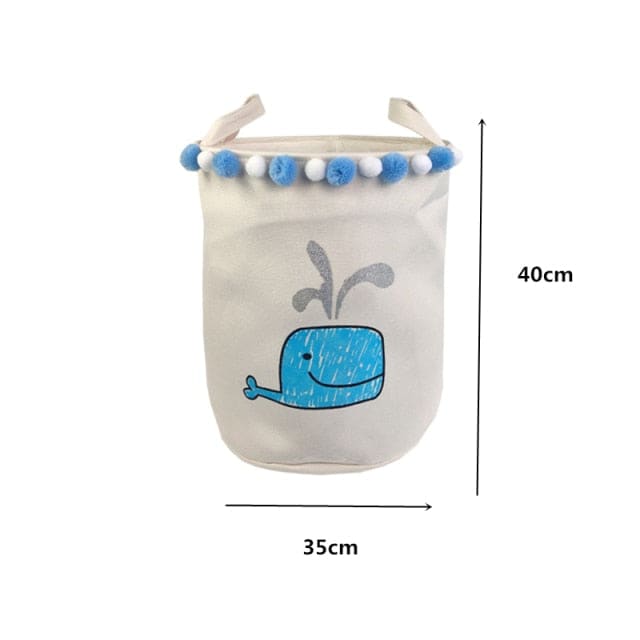 Foldable Toy Storage/Laundry Baskets - 21702 whale