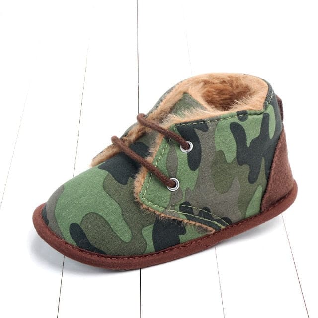 Infant Crib Shoes - Camouflage / 0-6 Months