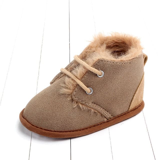 Infant Crib Shoes - Dark Brown / 0-6 Months
