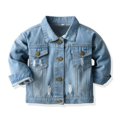 Kids Denim Jacket - sky blue / 12M