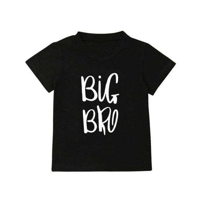 Little Brother/Big Sister Tee Shirts - G0121-KSTBK- / 12M