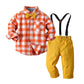 Long Sleeve 2-Piece Baby Boy Outfits - Yellow / 9M