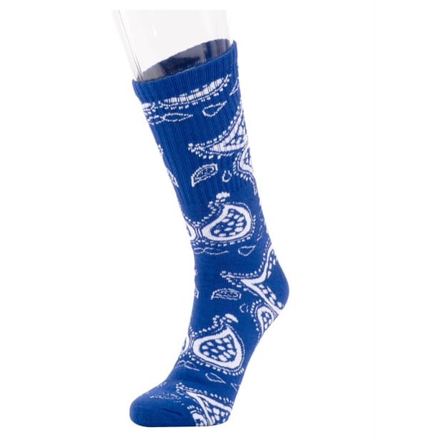 Men’s Bandana Socks - Blue