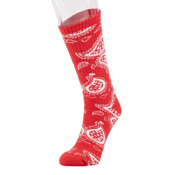 Men’s Bandana Socks - Red