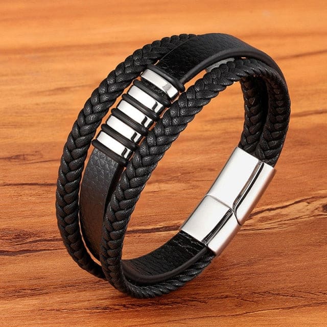 Men’s Genuine Leather Bracelet - BXXG1331 / 23cm