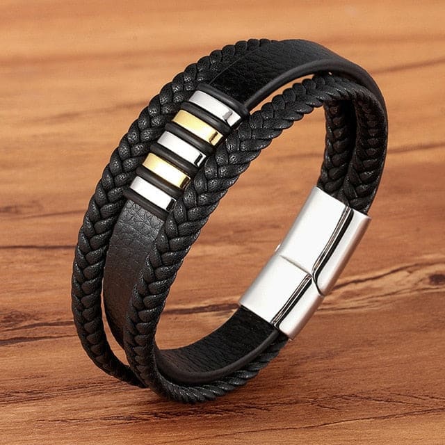 Men’s Genuine Leather Bracelet - BXXG1334 / 23cm