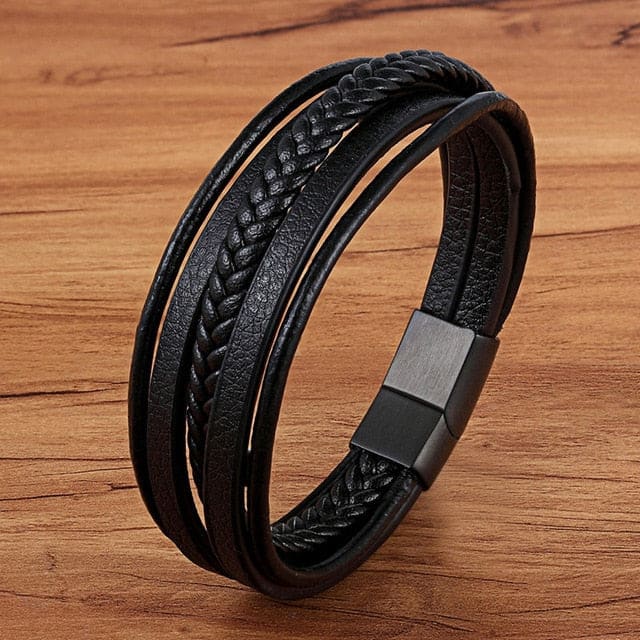 Men’s Genuine Leather Bracelet - BXXG872 / 19cm