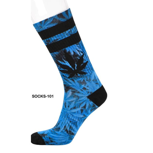 Men’s Leaf Socks - Blue