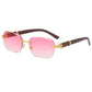 Men’s Rimless Sunglasses - Pink