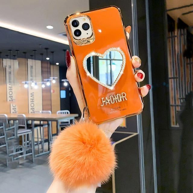 Mirror Soft Phone Case for iPhone - for iPhone XR / love 