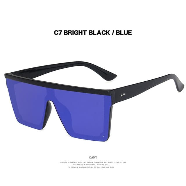 Mirrored Sunglasses - black blue / Other