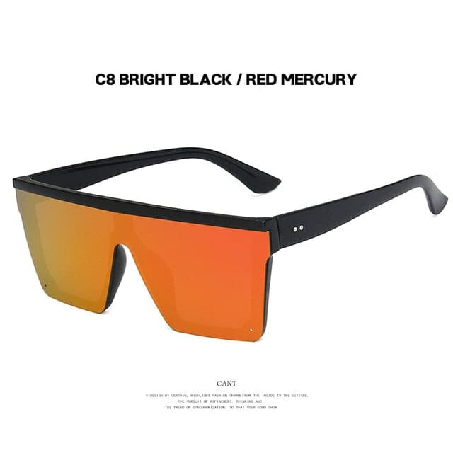 Mirrored Sunglasses - black orange / Other