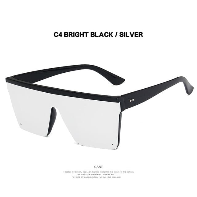 Mirrored Sunglasses - black silver / Other