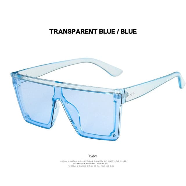 Mirrored Sunglasses - clear blue / Other