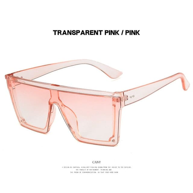 Mirrored Sunglasses - clear pink / Other