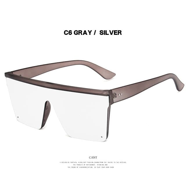 Mirrored Sunglasses - gradient gray 2 / Other