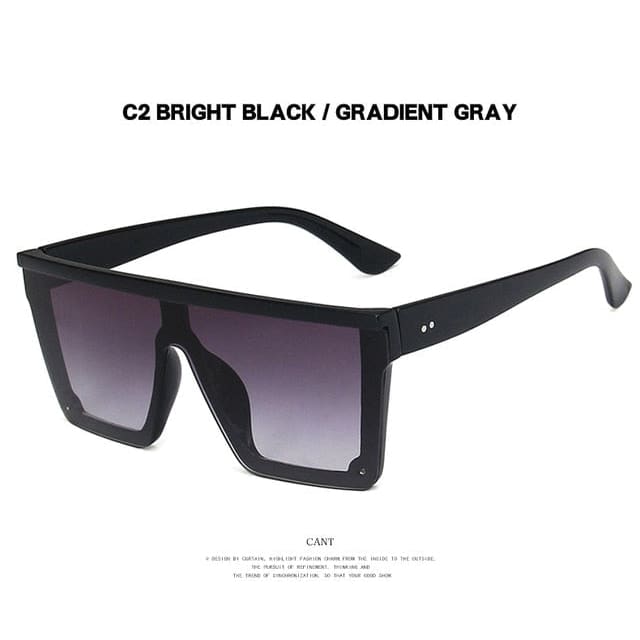 Mirrored Sunglasses - gradient gray / Other